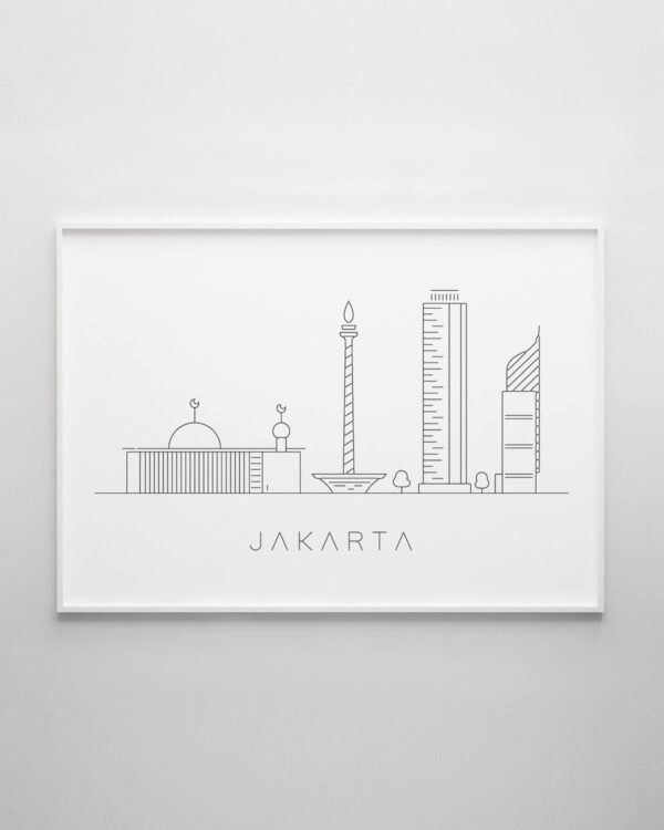 Jakarta Skyline Print