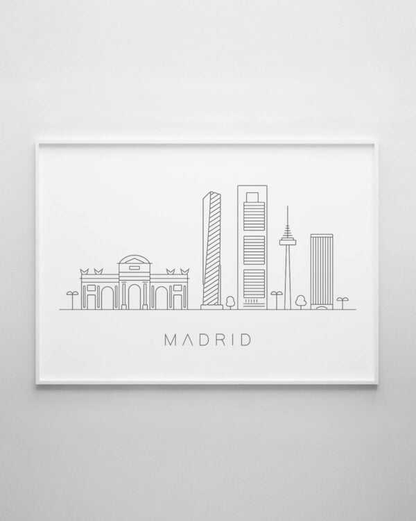 Madrid Skyline Print