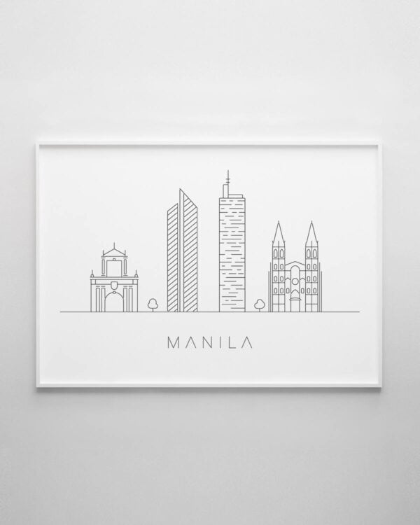 Manila Skyline Print