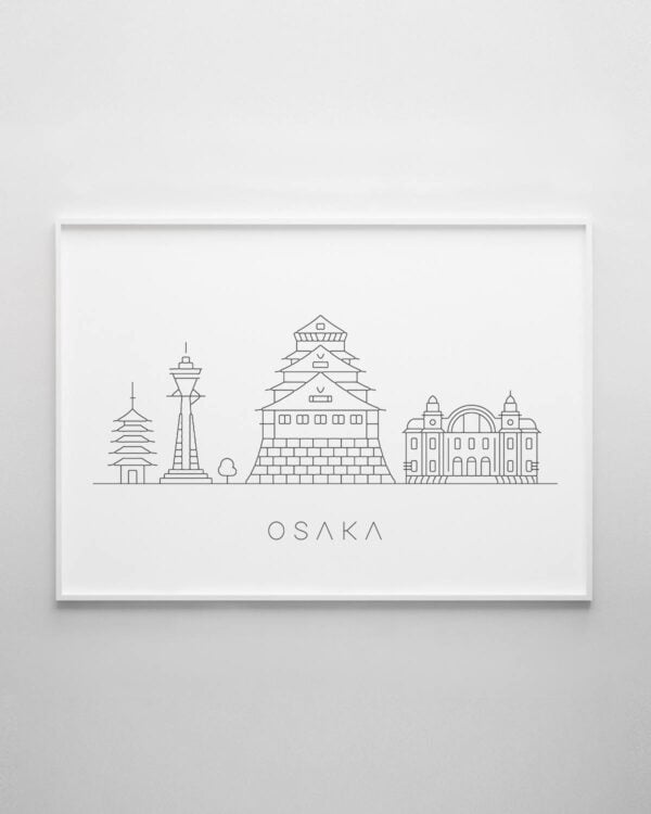 Osaka Skyline Print