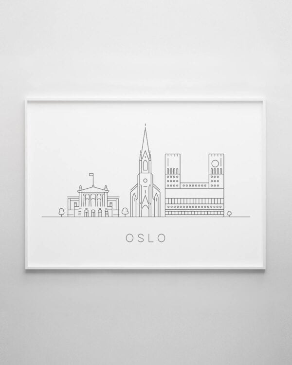 Oslo Skyline Print