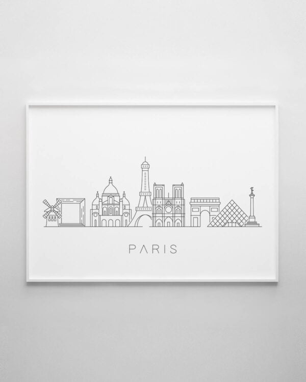 Paris Skyline Print