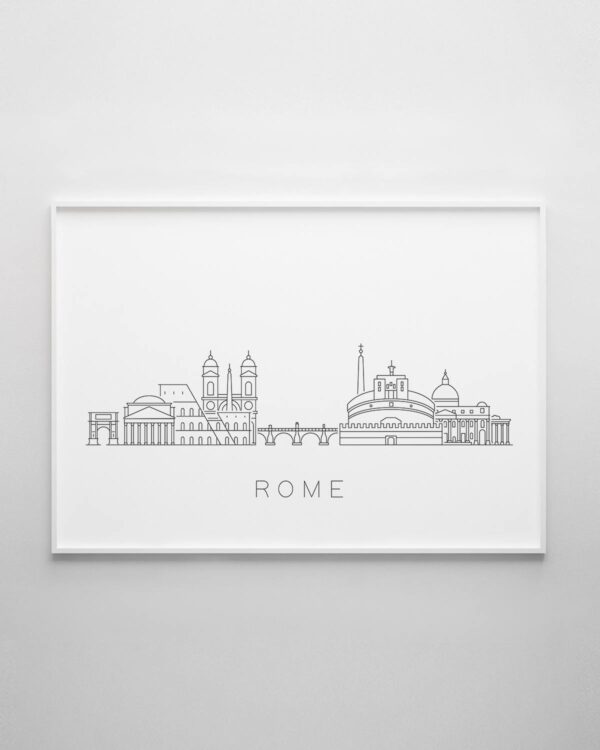 Rome Skyline Print