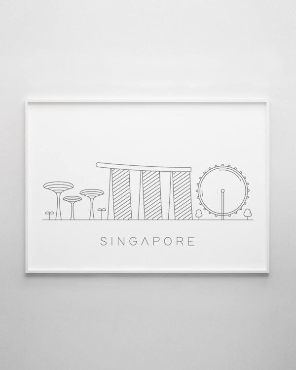 Singapore Skyline Print