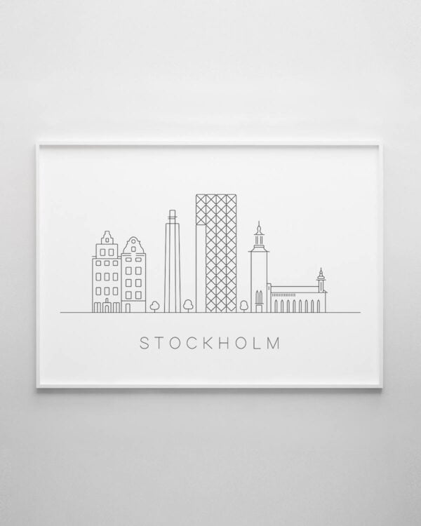 Stockholm Skyline Print
