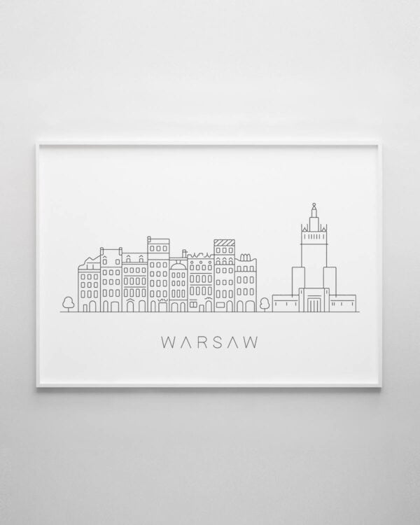 Warsaw Skyline Print