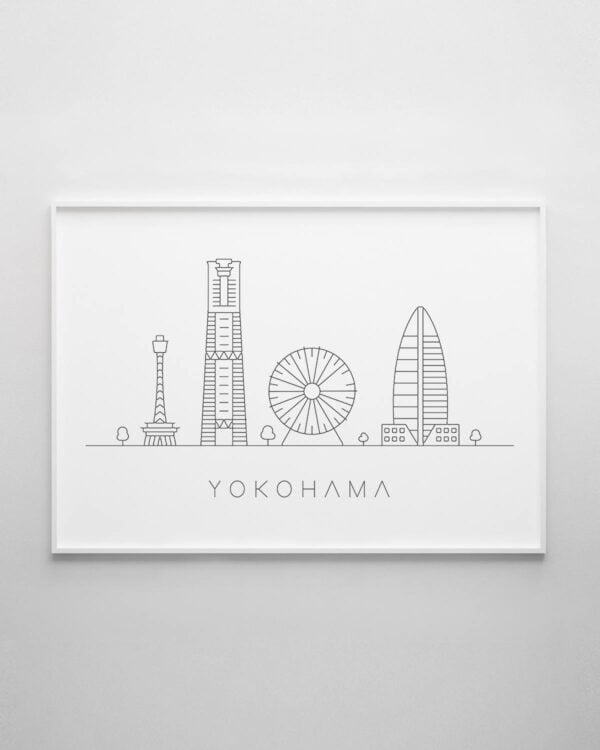 Yokohama Skyline Print