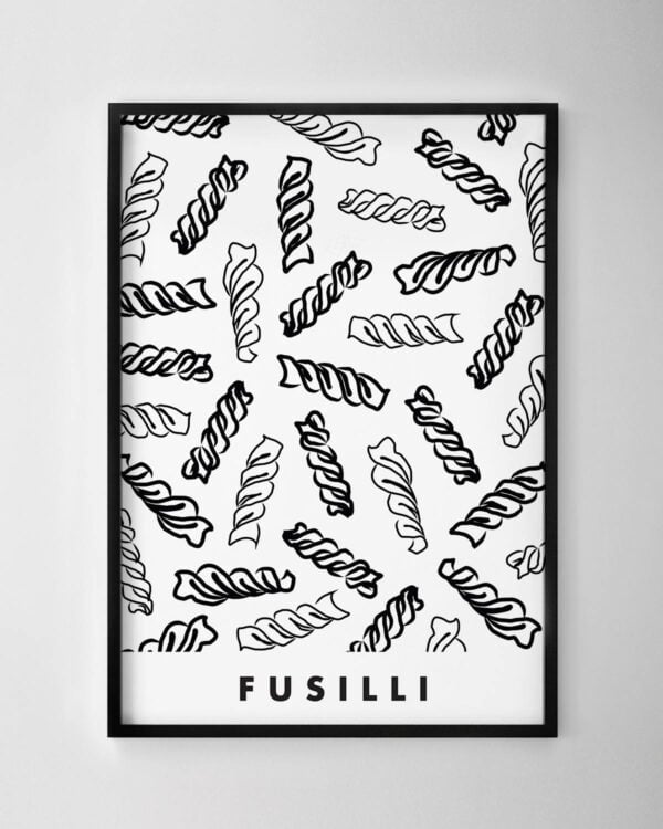 Fusilli Print – Black