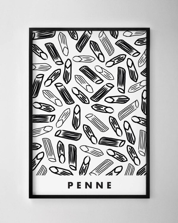 Penne Print – Black