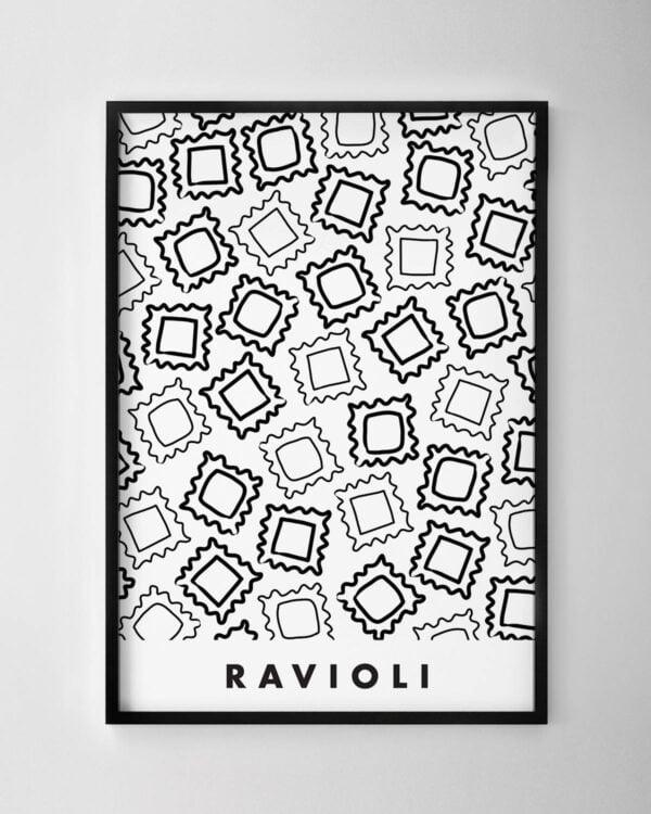 Ravioli Print – Black