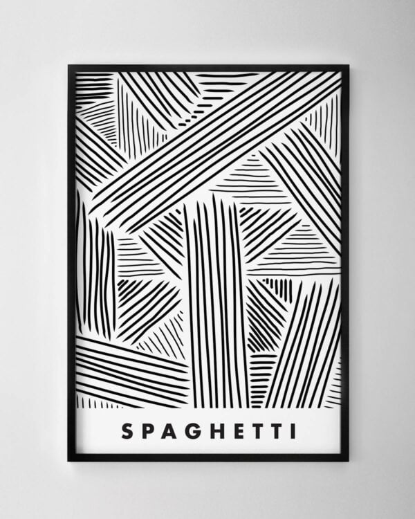 Spaghetti Print – Black