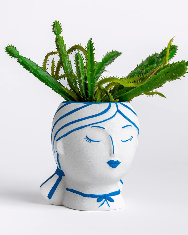 Santorini Girl Planter