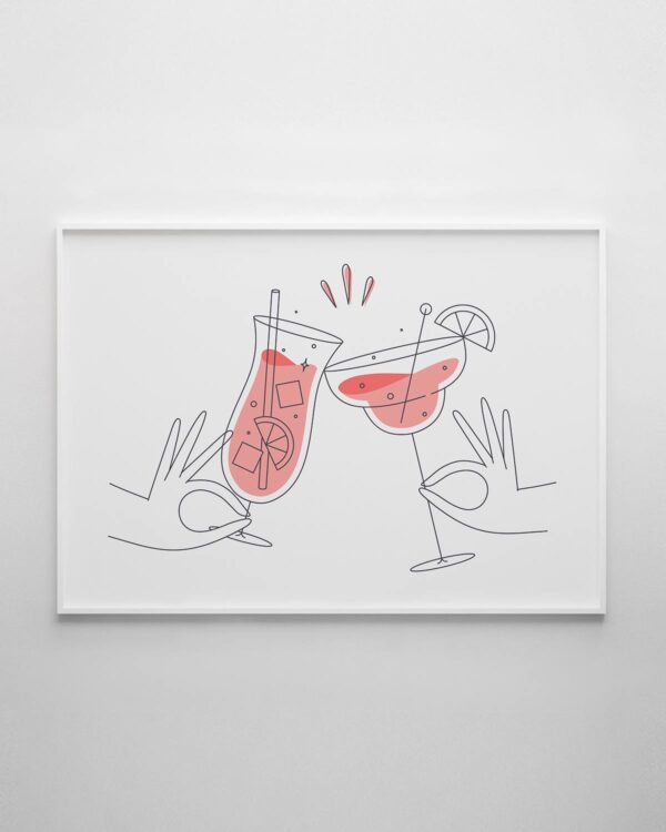 Cheers Cocktails Print