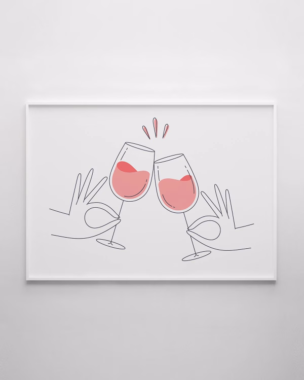 Cheers Wine Print