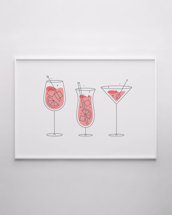 Cocktails Print No.3