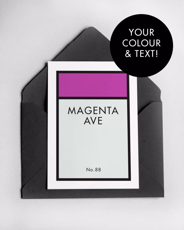 Personalised Monopoly-Style Housewarming Card