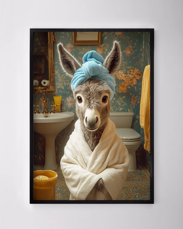 Spa Day Donkey Print