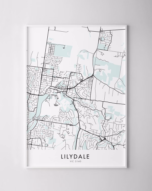 Melbourne – Lilydale Map Print
