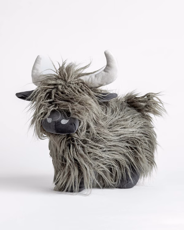 Heidi the Highland Cow Charcoal Plush Toy
