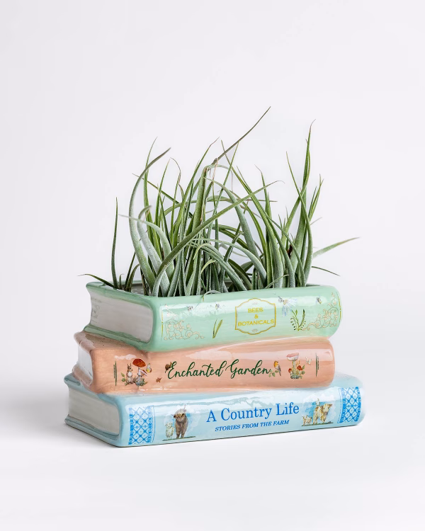 Book Stack Planter