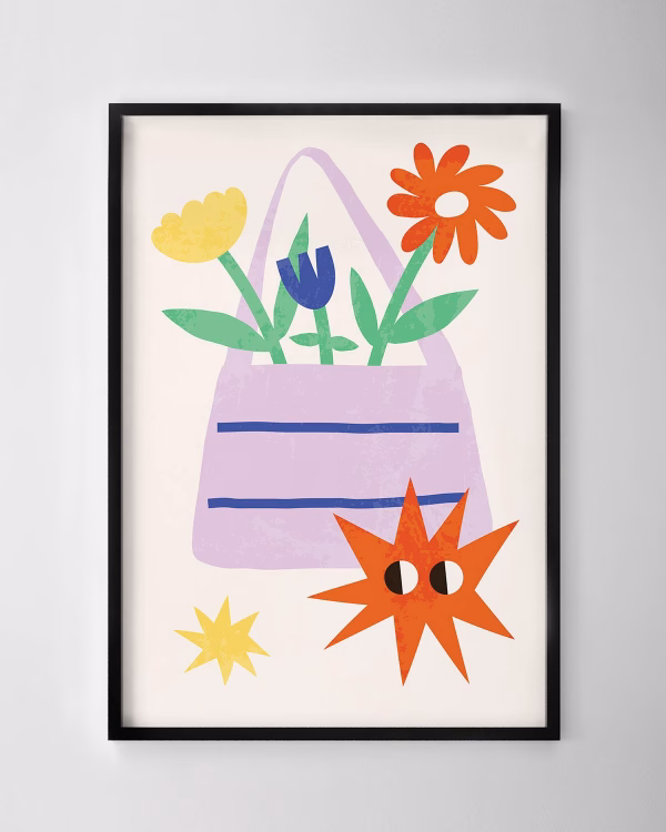 Bag of Flowers Print