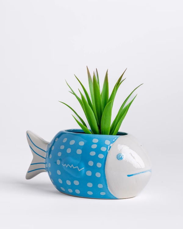 Fish Planter – Blue