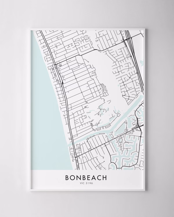 Melbourne – Bonbeach Map Print