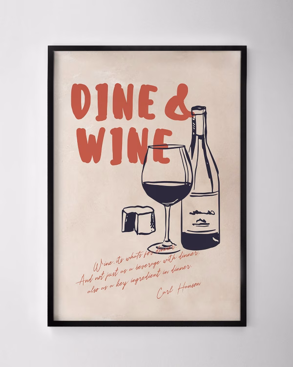 Dine & Wine Print