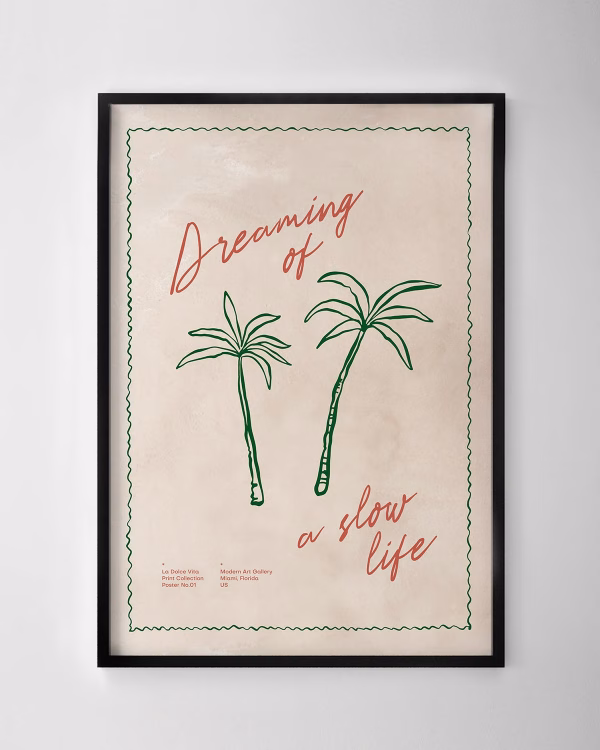 Dreaming of a Slow Life Print