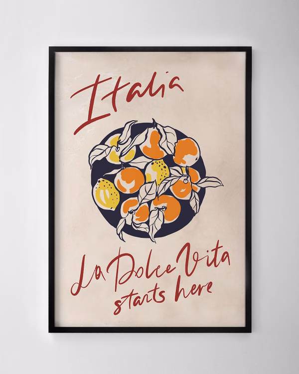 La Dolce Vita Starts Here Print