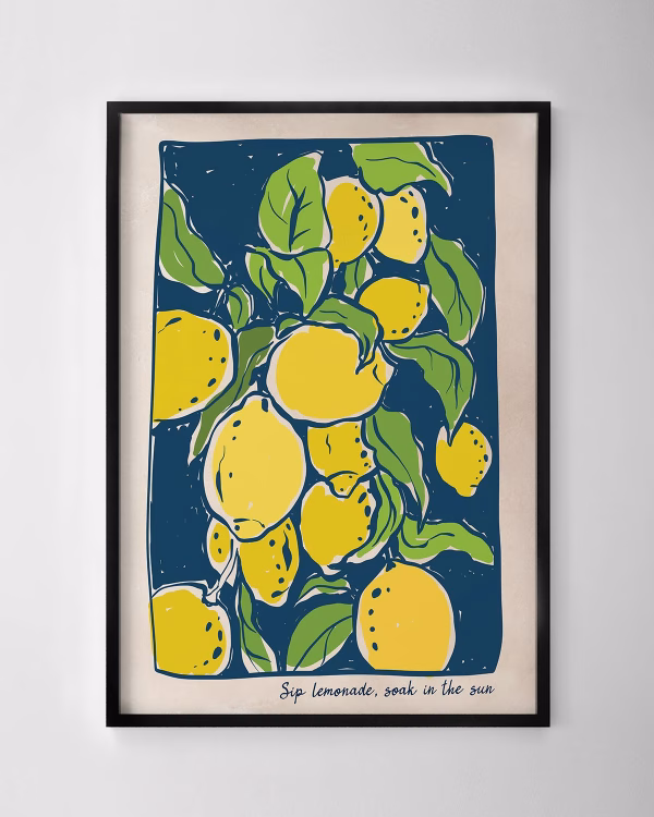 Sip Lemonade Print