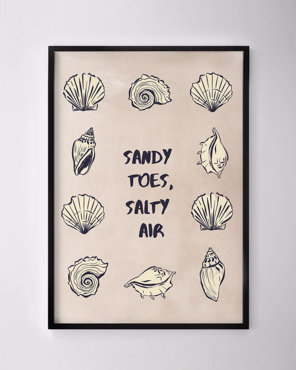 Sandy Toes, Salty Hair Print