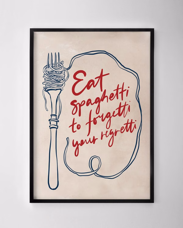 Eat Spaghetti Print