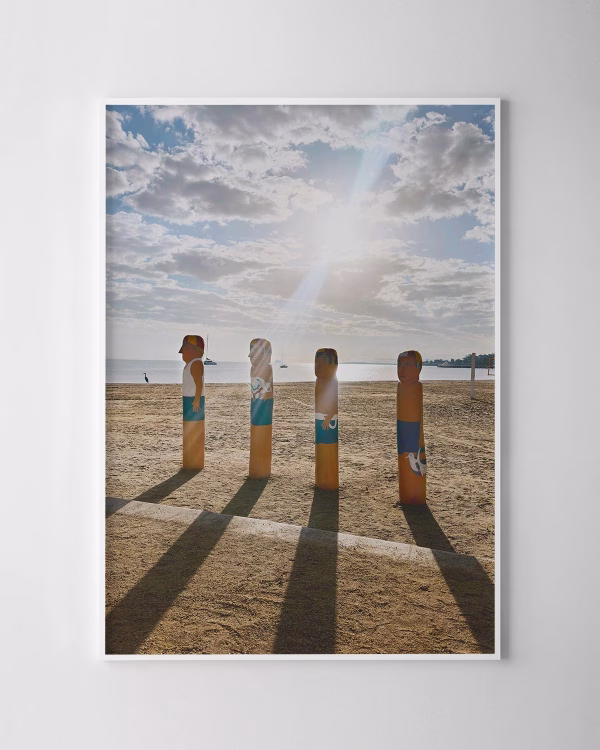 Geelong Bollards Print No.2