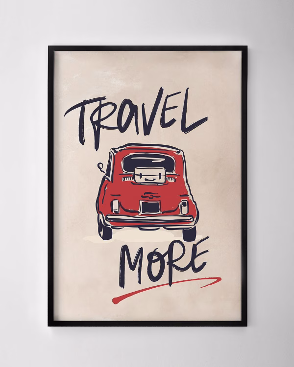Travel More Print
