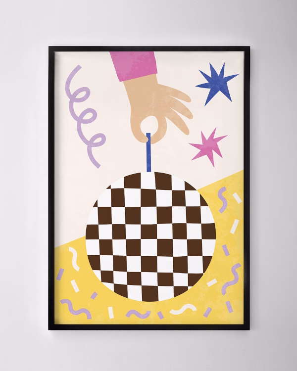 Disco Ball Print