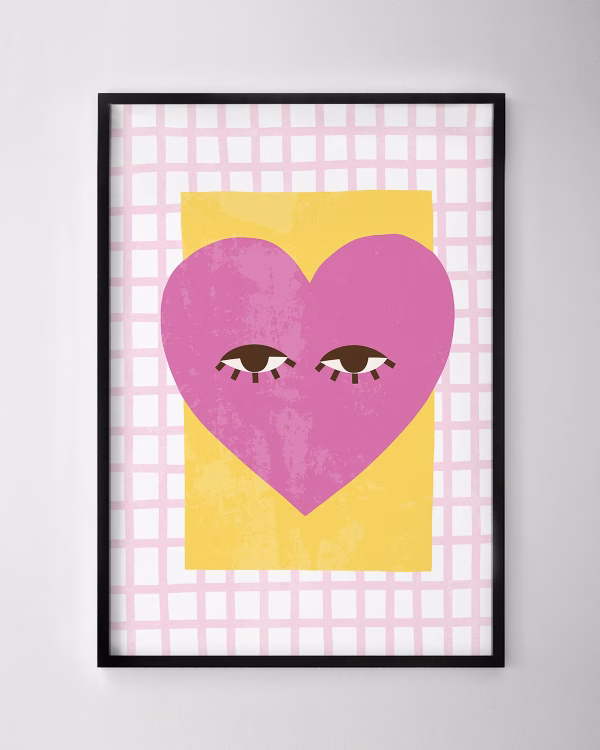 Pink Heart Print