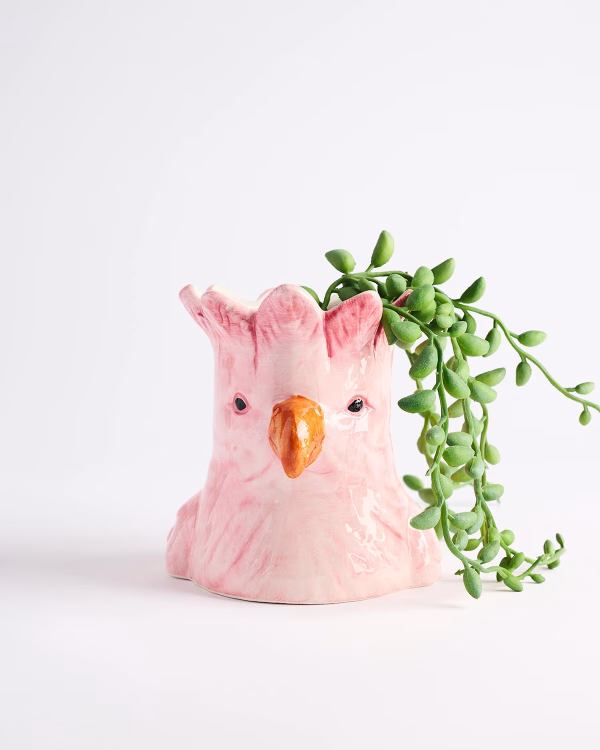 Perdy Parrot Planter – Pink