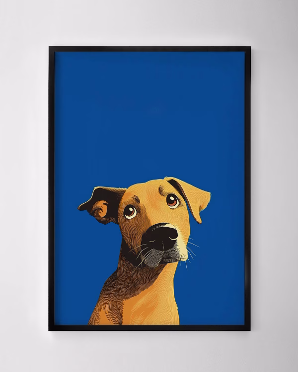 Blue Pup Print