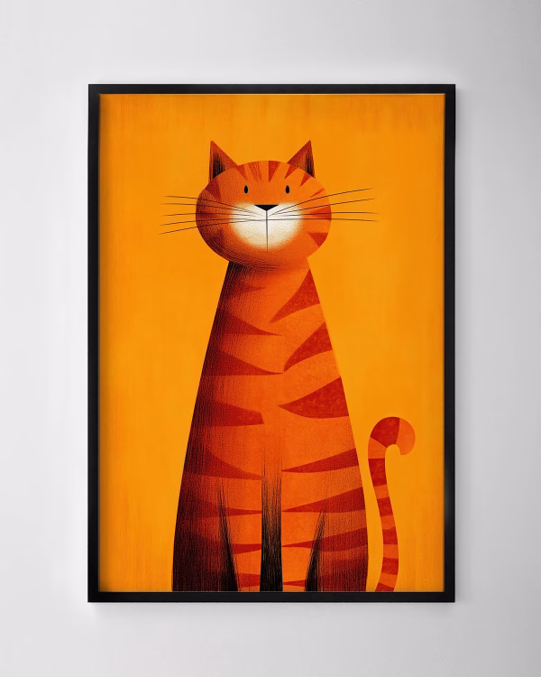 Amber Tabby Print