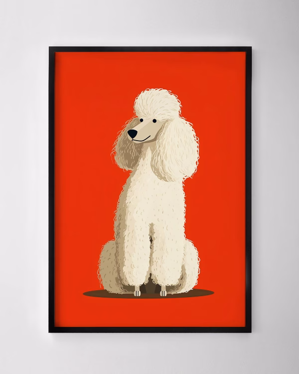 Scarlet Poodle Print