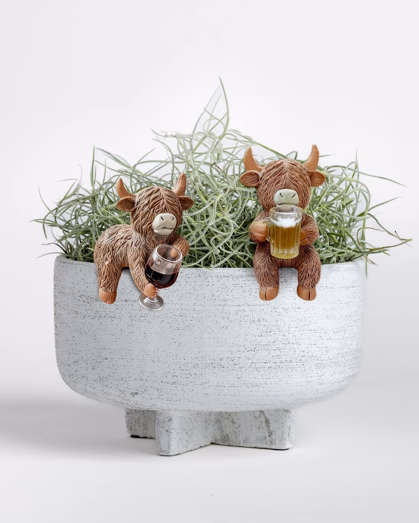 Boozy Highland Cow Pot Hanger