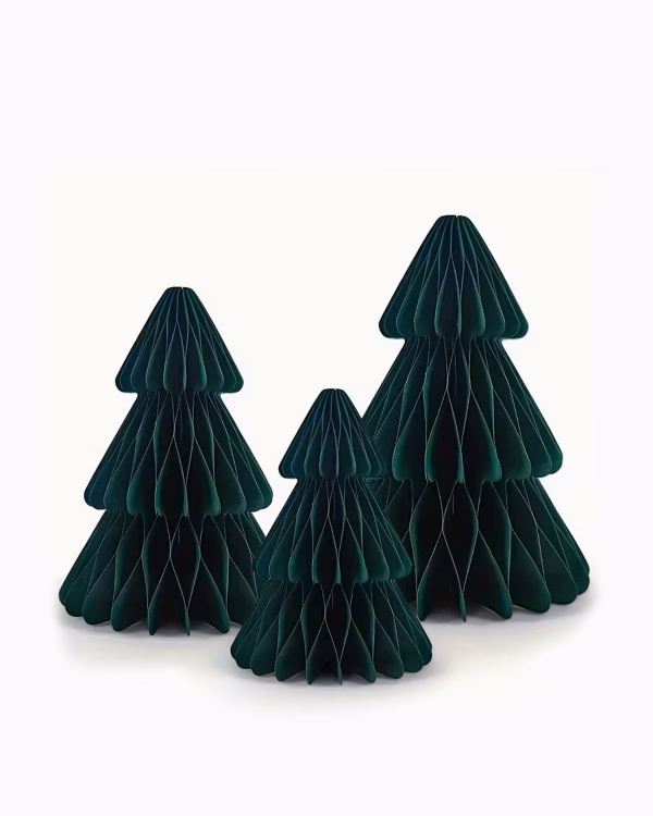 Mini Honeycomb Christmas Trees - Set of 3