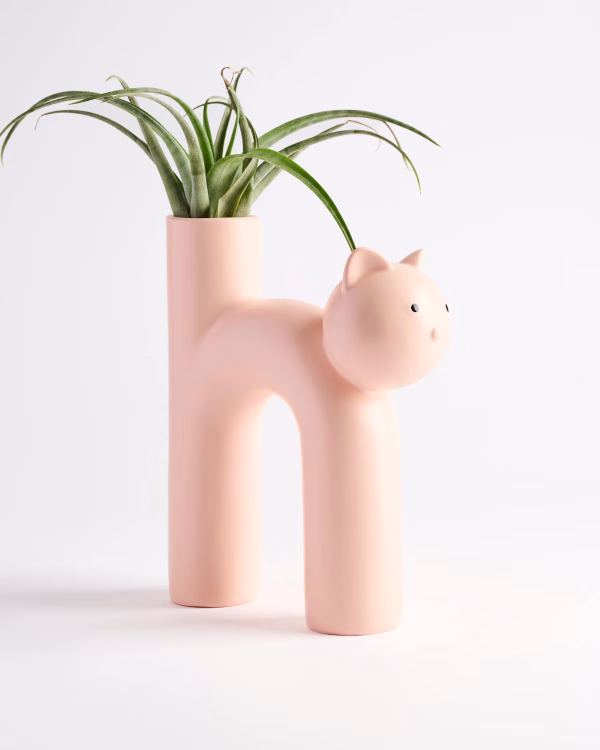 Cat Vase – Pink – Large