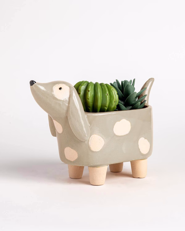 Dog Planter – Large – Grey