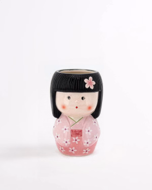 Kokeshi Planter – Pink