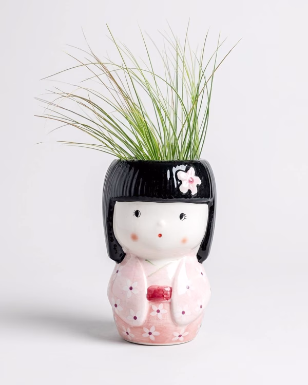 Kokeshi Planter – Pink
