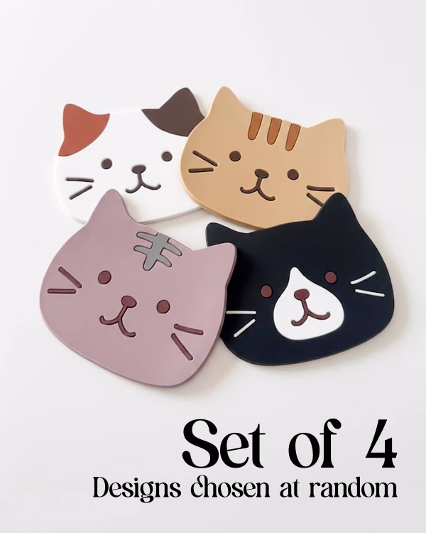 Cat Coasters – Set of 4
