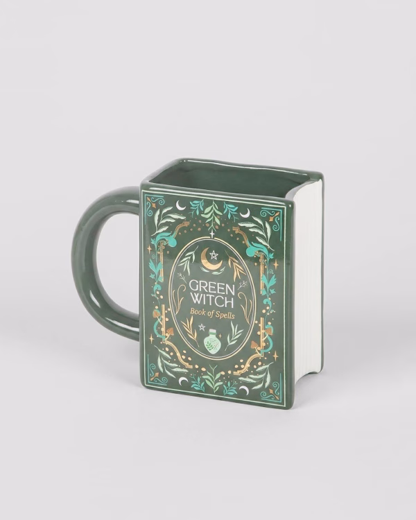 Book Mug – Green Witch