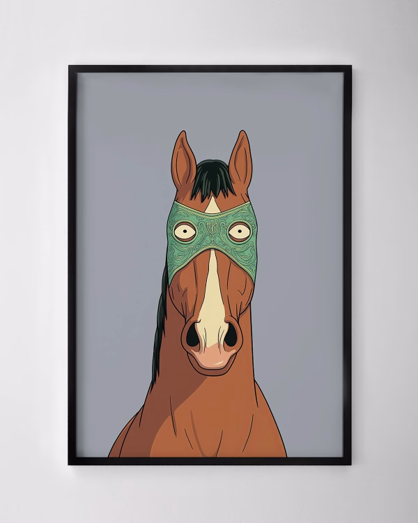 Horse in a Green Mask Print No.3